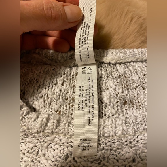 Bethany Mota Fringe
Trimmed Gray Marl
Short Sleeve Boho Sweater - Picture 2 of 5